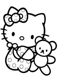 hello kitty coloring pages - page 64