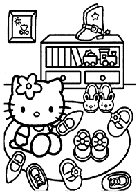 hello kitty coloring pages - page 66