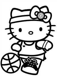 hello kitty coloring pages - page 69