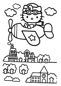 hello kitty coloring pages - page 74
