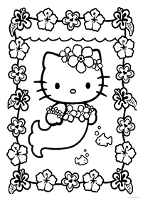 hello kitty coloring pages - page 76