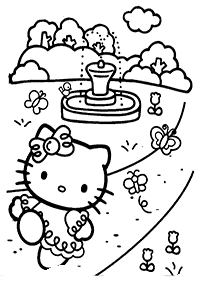 hello kitty coloring pages - page 78