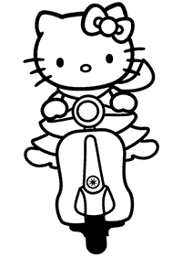 hello kitty coloring pages - page 79