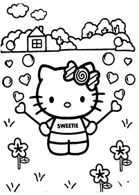 hello kitty coloring pages - page 80
