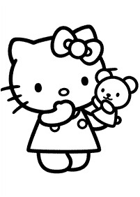 hello kitty coloring pages - page 81
