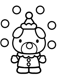 hello kitty coloring pages - page 83