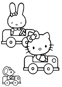 hello kitty coloring pages - page 84