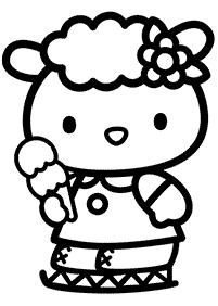 hello kitty coloring pages - page 85