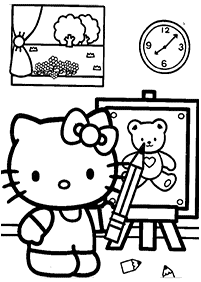 hello kitty coloring pages - page 90