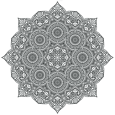 Advanced Mandalas coloring pages