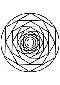 Simple Mandala coloring page - page 109