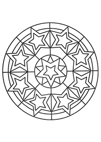 Simple Mandala coloring page - page 112