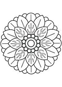 Simple Mandala coloring page - page 116