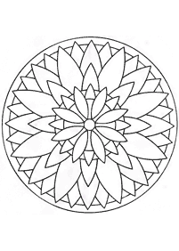 Simple Mandala coloring page - page 119