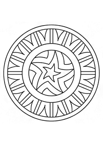 Simple Mandala coloring page - page 130