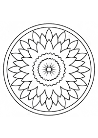 Simple Mandala coloring page - page 135