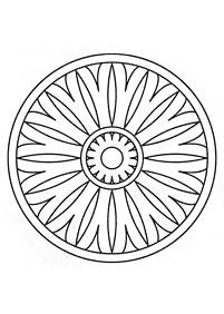 Simple Mandala coloring page - page 138