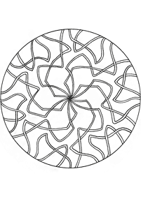 Simple Mandala coloring page - page 140