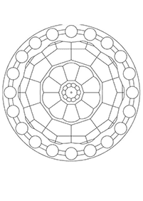 Simple Mandala coloring page - page 16