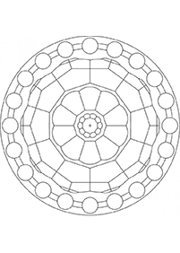 Simple Mandala coloring page - page 2