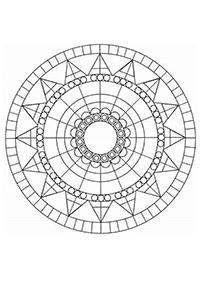 Simple Mandala coloring page - page 32