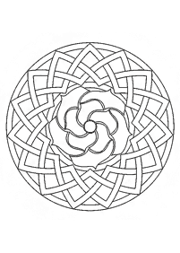 Simple Mandala coloring page - page 36