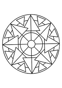 Simple Mandala coloring page - page 41