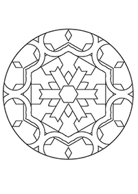 Simple Mandala coloring page - page 42