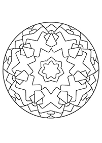 Simple Mandala coloring page - page 50