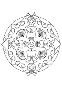 Simple Mandala coloring page - page 59