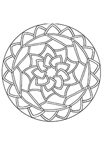 Simple Mandala coloring page - page 60