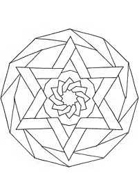 Simple Mandala coloring page - page 7