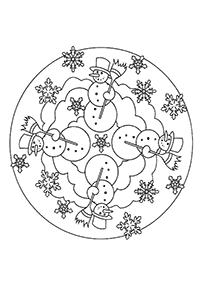 Simple Mandala coloring page - page 73