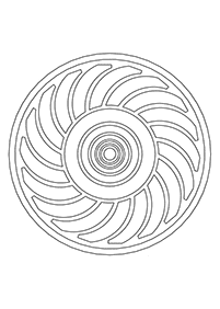 Simple Mandala coloring page - page 78