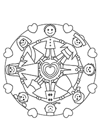 Simple Mandala coloring page - page 79