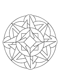 Simple Mandala coloring page - page 82