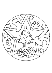 Simple Mandala coloring page - page 86