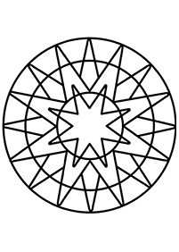 Simple Mandala coloring page - page 90