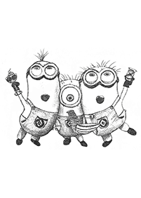 Minions Printable Coloring Pages