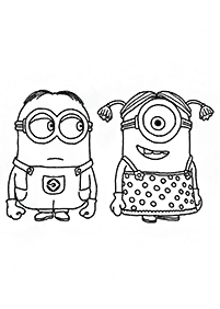 Minions Printable Coloring Pages