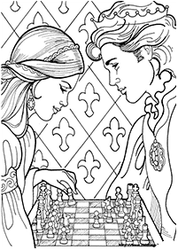 princess coloring pages - page 43