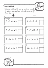 Arbeitsblätter der ersten Klasse - Arbeitsblatt 11