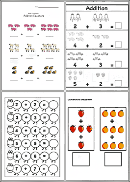 Addition (bis zu 10)