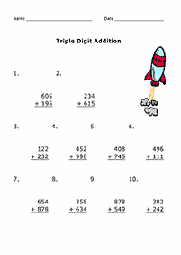 Addition für Kinder - Arbeitsblatt 102