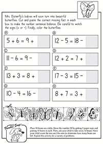 Addition für Kinder - Arbeitsblatt 103