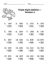 Addition für Kinder - Arbeitsblatt 118