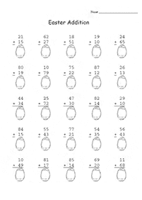 Addition für Kinder - Arbeitsblatt 121