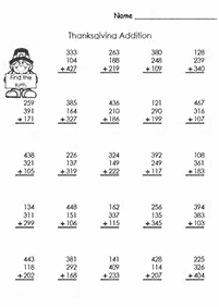 Addition für Kinder - Arbeitsblatt 139