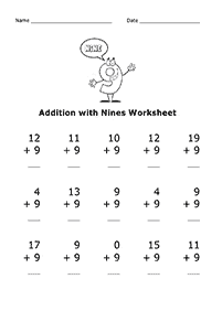 Addition für Kinder - Arbeitsblatt 98