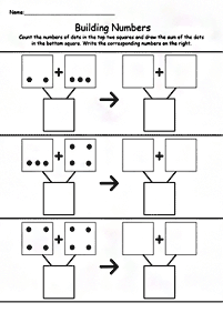 Einfache Addition für Kinder - Arbeitsblatt 21